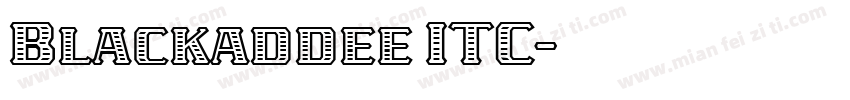 Blackaddee ITC字体转换